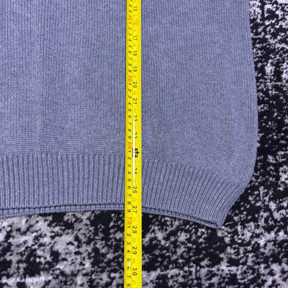 Vintage Croft & Barrow Men XL Gray Striped Crewneck Sweater 100% Cotton Y2K